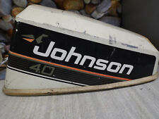 Johnson outboard  hood 4 HP  De luxe. 2 cyl, 1979-99 Used. external tank model.