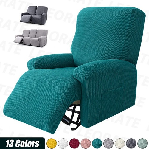 Stretch jacquard recliner sofa - recliner,