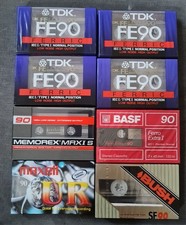 Blank Cassette Tapes Sealed X8