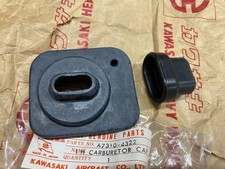 KAWASAKI NOS CARB LEFT SIDE CAP & GROMMET   A7SS Avenger 350 26mm Carbs