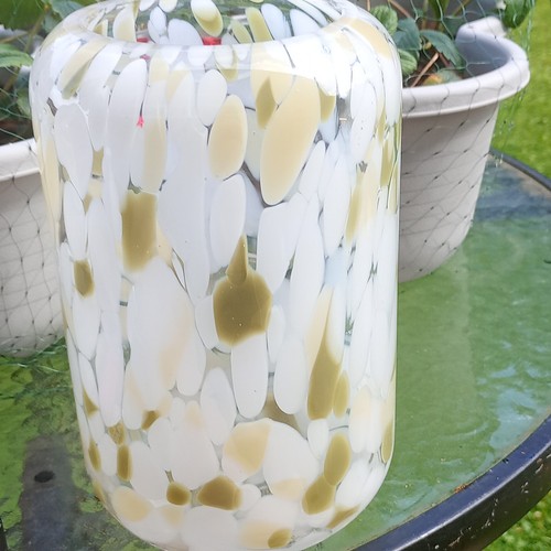 Unmarked art glass vase - art,
