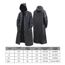 Mens Waterproof Long Raincoat