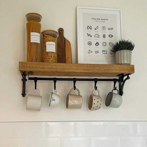 Rustic wood shelf urban - rustic,
