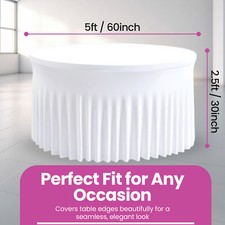 Large Round Tablecloth Table