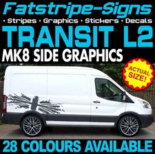 to fit FORD TRANSIT MK8 L2 MWB GRAPHICS STICKERS STRIPES CAMPER VAN MOTORHOME ST
