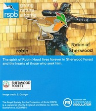 RSPB Pin Badge Special GNaH Robin Hood Sherwood Forest (2019 Release) P01462