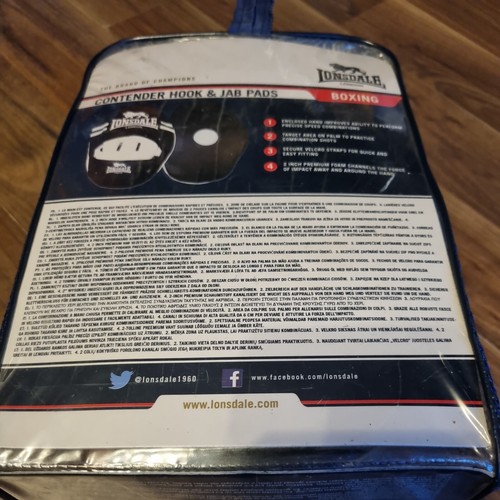 Lonsdale pads black white club - black,