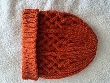New Hand Knitted Adult Aran Hat