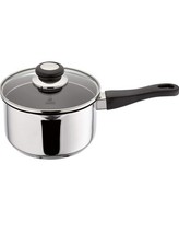 Judge Vista Stainless Steel Non-Stick Large Saucepan with Pouring Lip 18cm 2.1L