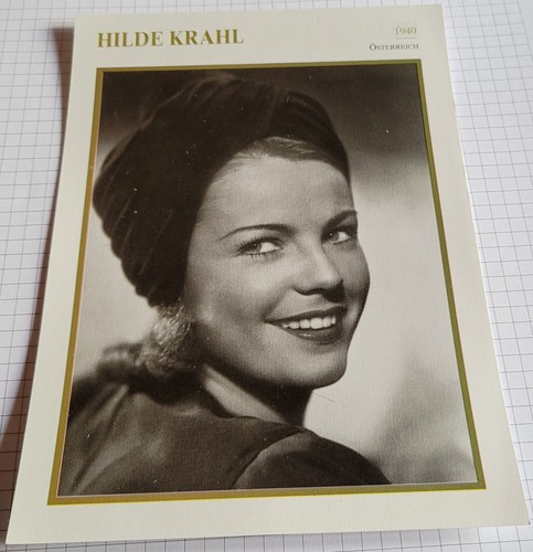Schauspielerin hilde krahl - hilde, |