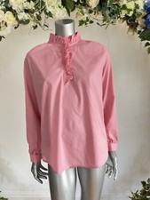 JOULES Melanie Blouse Top Voile Frill Size 12 14 16 18 20 22 & 24 Pink NEW PB19