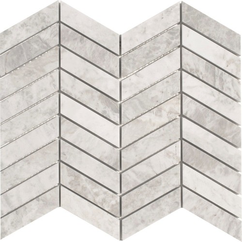 Chevron carrara gray - carrara, honed