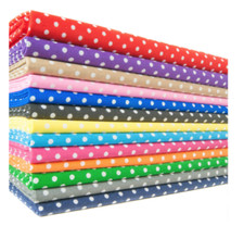 POLYCOTTON POLKA DOT FABRIC -