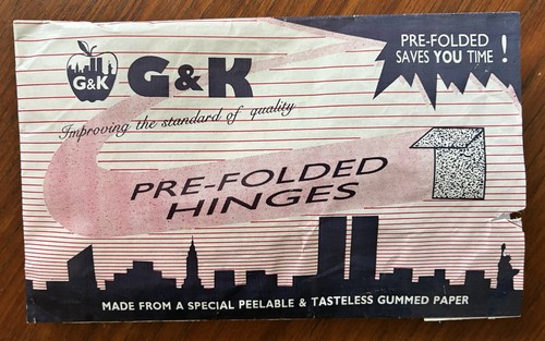 Prefolded brand stamp - g&k,