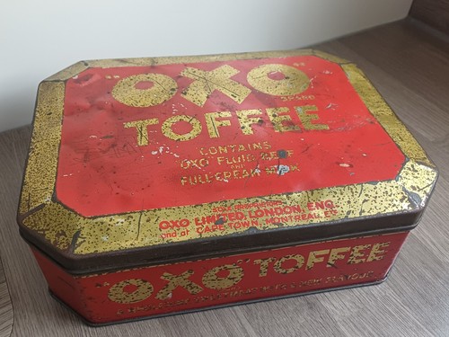 Antique large oxo toffee - antique,