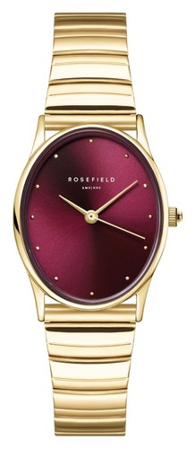Rosefield oval burgundy - (24mm),