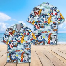 Tropical Shark Surfing Aloha
