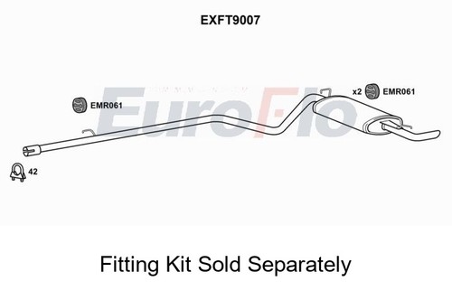 Rear muffler silencer insert - muffler,