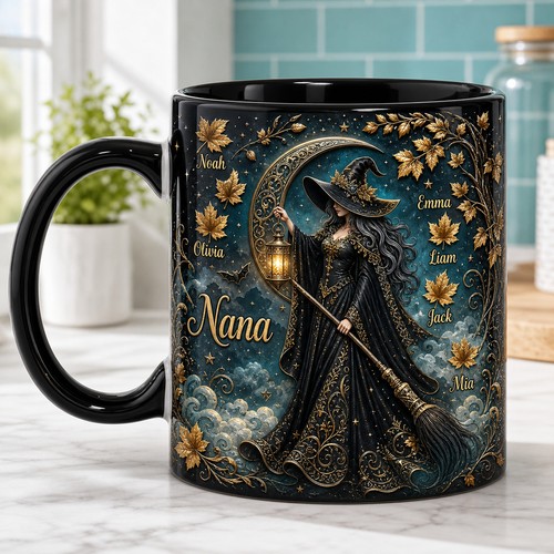 Personalized witch mug - personalized,