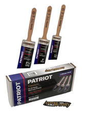 Arroworthy PATRIOT Paint Brush Set Long Handle Oval Angled Pack New BoxSet