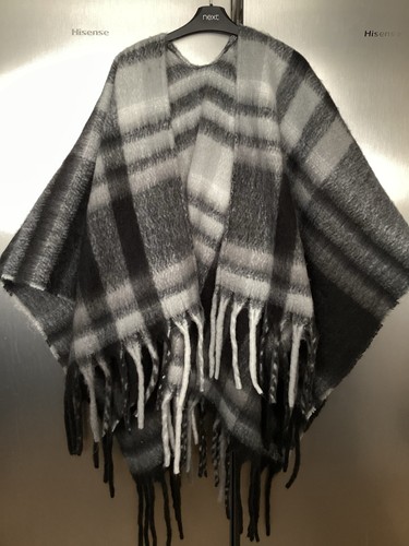 Matalan black grey white check - black/grey/white,