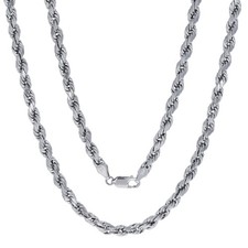 10K White Gold Mens 5mm