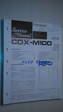 Pioneer cdx-m100 service manual original repair book stereo cd player 96 pages