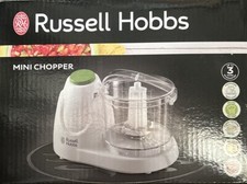 Russell Hobbs Electric Mini Chopper White Green Food Processor 500ml Capa 22220