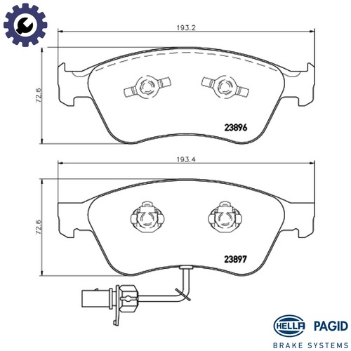 Brake pad set disc - brake,