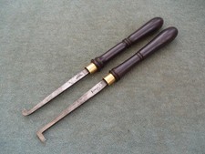 Two Side cutting scrapers, turning tools, by J Howarth, & I Sorby.