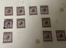 1929 King George V  1½d Postal Union Congress London - GB Stamp x 10