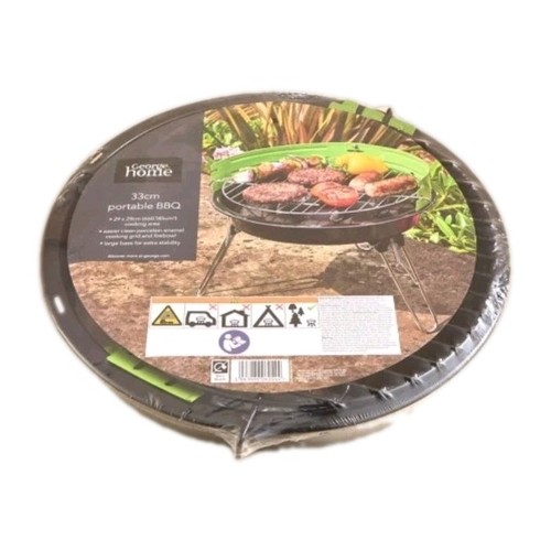 Black portable kettle grill - kettle,