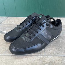 Hugo Boss Mens Lighter Lowp Trainers Size UK 9 EU43 Black  Shoes Casual Sneaker