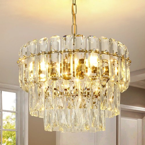 Chandelier with crystal - chandelier,