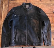 Affliction  Breaking The Law Moto Premium Leather Jacket 