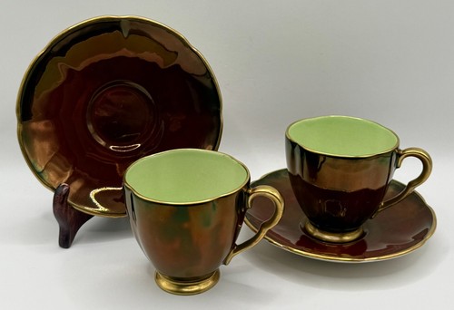 Two vintage carlton ware rouge - vintage,
