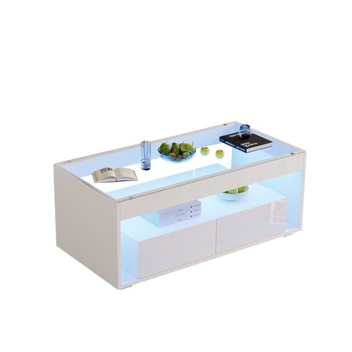 White coffee table - white,