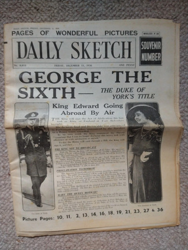 Vintage newspaper daily - newspaper, sketch