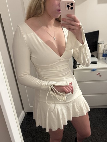 Polly white mini - oh, dress