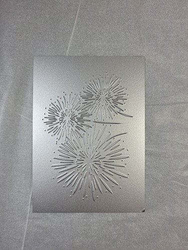 Fireworks embossing card - fireworks,