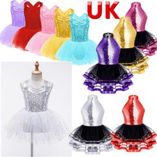 UK Kids Girls Sequined Ballet