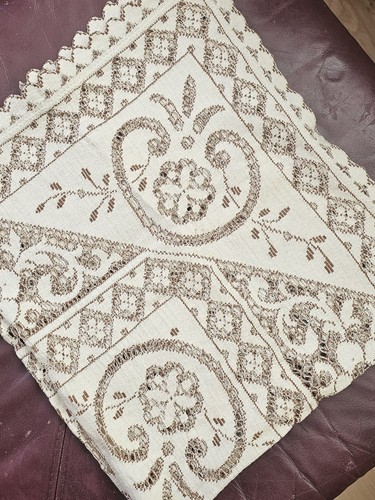 Vintage lace tablecloth - vintage,