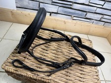 S/H English Sabre Padded Cavesson Bridle -Black- Full