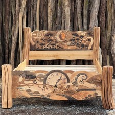 Alice in Wonderland Wooden Bed