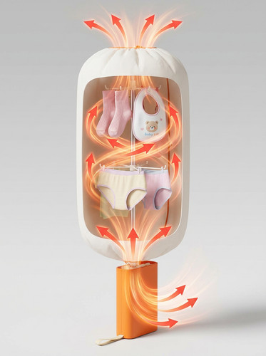 Mini portable clothes dryer - clothes,