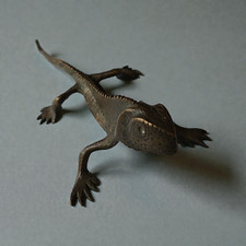 Antique Benin Bronze Lizard