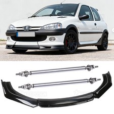 Front Bumper Lip Spoiler Splitter Strut Rod For PEUGEOT 106 206 207 1996-2014