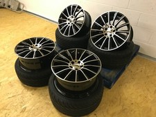 20" Turbine Black Pol Alloy Wheels & New Tyres Fit Mercedes E S Class