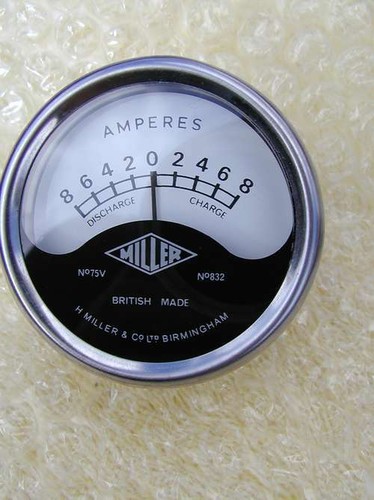 Quality miller 8 ammeter - 8-0-8,