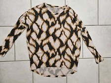 Soya Concept Oversized Grey, Yellow, Cream Printed Jumper Size XS